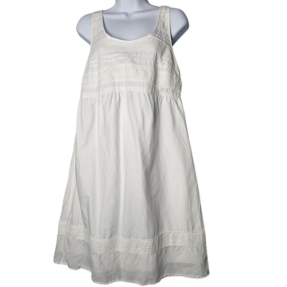 Old Navy Maternity White Eyelet Sundress